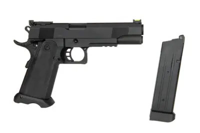 asgbox.pl - Replika pistoletu ELITE MK I 5.1"  Green Gas - Czarny