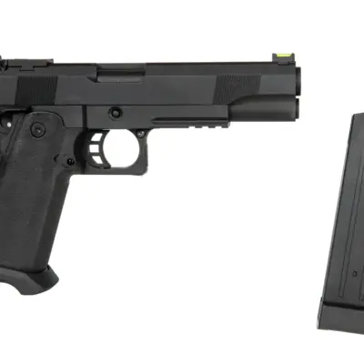 asgbox.pl - Replika pistoletu ELITE MK I 5.1" Green Gas - Czarny