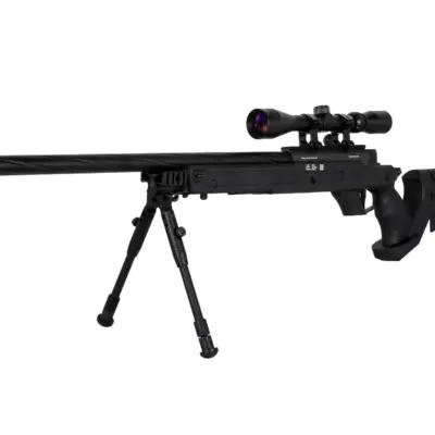 asgbox.pl - Replika karabinu snajperskiego SA-S13 EDGE™ z lunetą i dwójnogiem - czarna