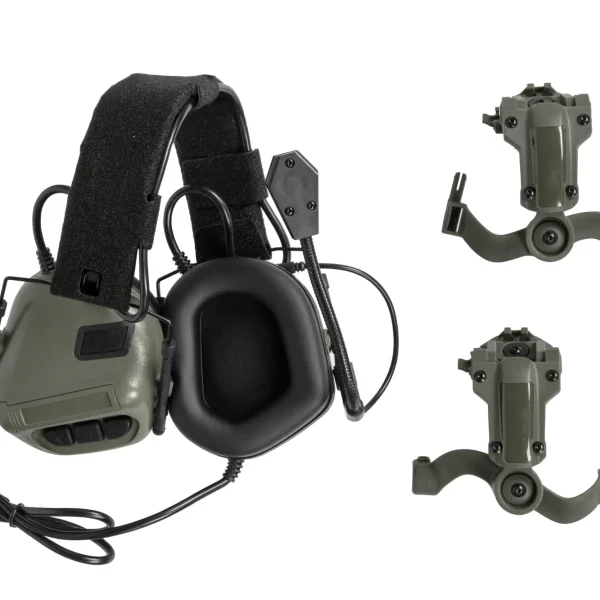 asgbox.pl - Taktyczne słuchawki Gen. 5 Wosport HD-20 Oliwkowe