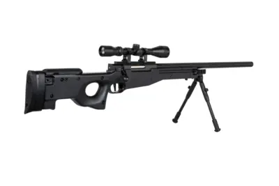asgbox.pl - Replika karabinu snajperskiego Specna Arms SA-S11 EDGE™ z lunetą i dwójnogiem Czarna
