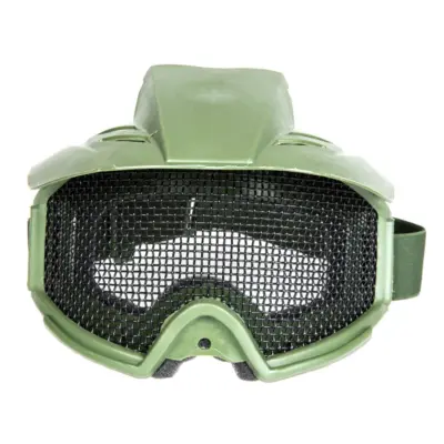 asgbox.pl - Gogle taktyczne z siatką i daszkiem - olv