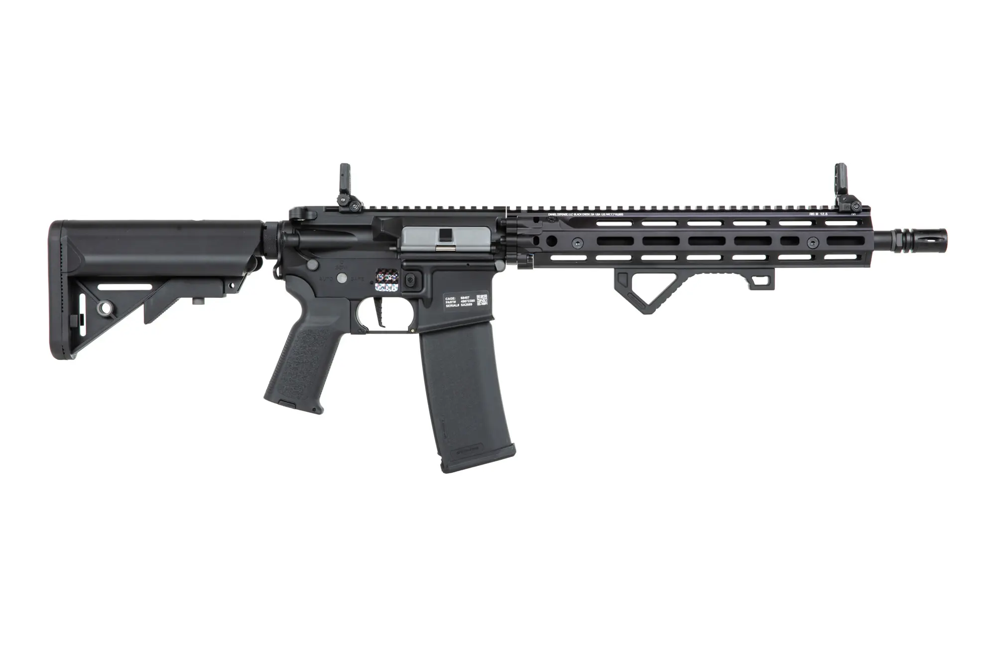 Karabinek ASG Specna Arms Daniel Defense® RIS III 12.5" SA-P28 Prime™ HAL™ ETU z silnikiem bezszczotkowym Czarna OD-G-SPE-01-041809-00 asgbox.pl Karabinek ASG Specna Arms Daniel Defense® RIS III 12.5" SA-P28 Prime™ HAL™ ETU z silnikiem bezszczotkowym Czarna - obrazek 2