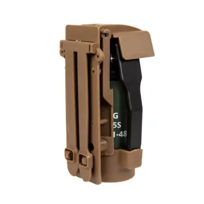 asgbox.pl - Atrapa granatu Flashbang z ładownicą - Tan