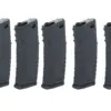 Zestaw 5 sztuk polimerowych magazynków mid-cap 120 kulek Specna Arms Czarny OD-G-SPE-05-046333-00 asgbox.pl
