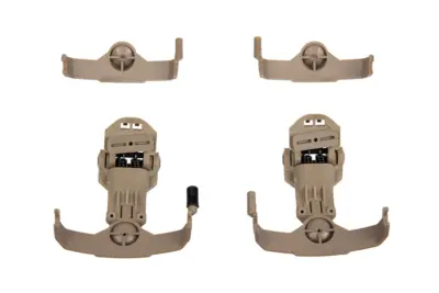 asgbox.pl - Adapter słuchawek typu Comtac na szyny typu MTEK (Typ AMP) - Dark Earth