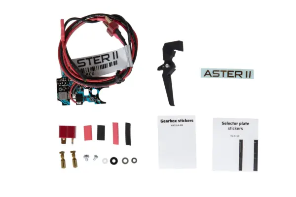 asgbox.pl - Zestaw kontrolera GATE ASTER II Bluetooth® for V2 GB + Quantum Trigger 2 [AEG & HPA] [Rear Wired] Expert