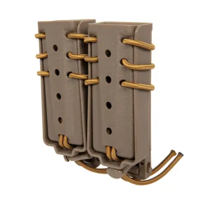 asgbox.pl - Ładownica na 2 magazynki 9mm Wosport Urban Assault Long Quick Pull Tan