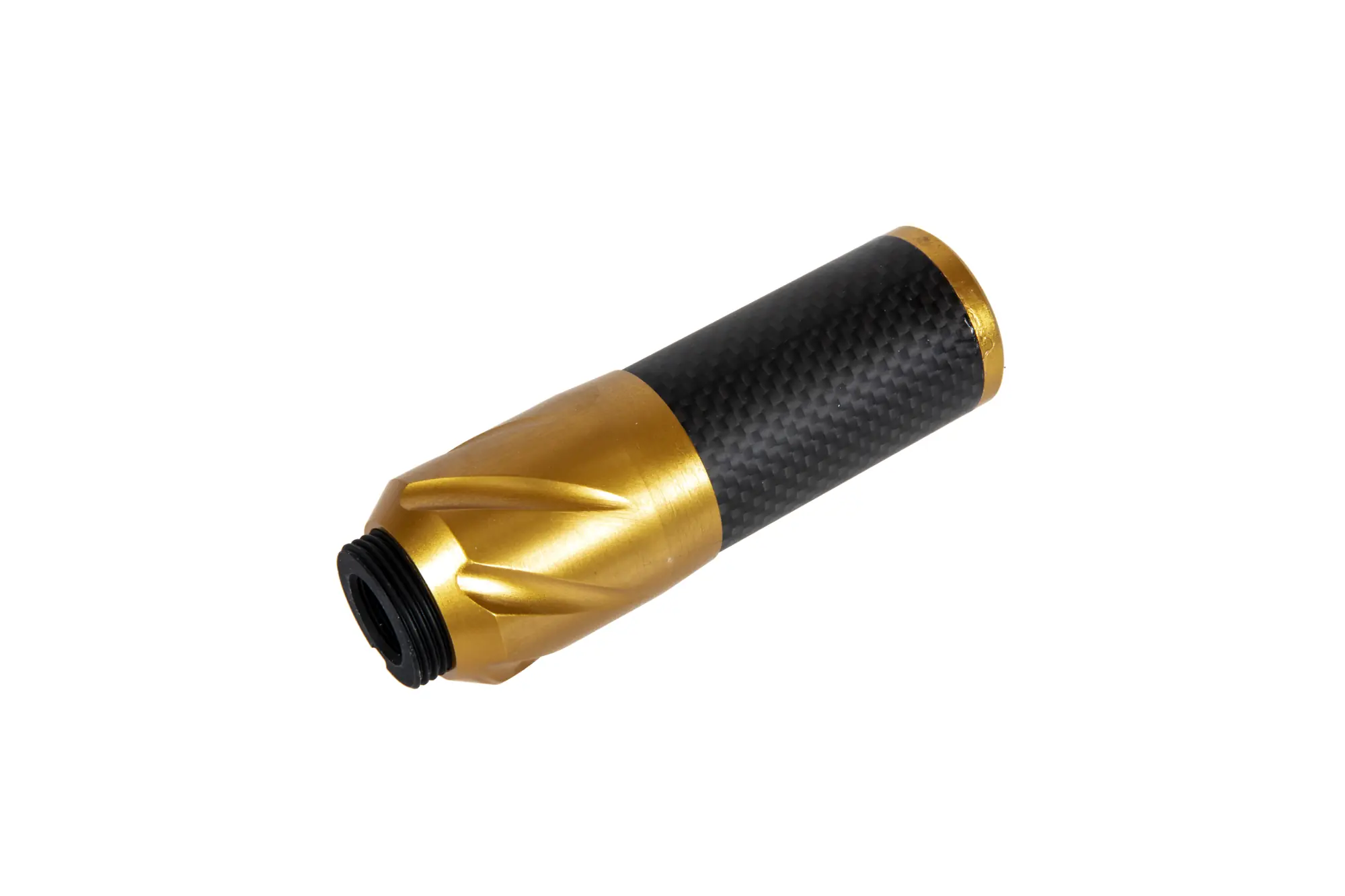 Karbonowy tłumik dźwięku DSL2 36x100mm - Złoty CRI-09-037687-00 asgbox.pl asgbox.pl - Karbonowy tłumik dźwięku DSL2 36x100mm - Złoty