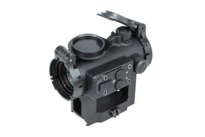 asgbox.pl - Kolimator ZV-1 JJ Airsoft z wysokim/niskim montażem QD Czarny