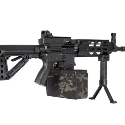 Karabin maszynowy G&G ASG CM16 LMG Stealth Czarny (OUTLET) OUT-72-042711-00 asgbox.pl Karabin maszynowy G&G ASG CM16 LMG Stealth Czarny (OUTLET) OUT-72-042711-00 asgbox.pl