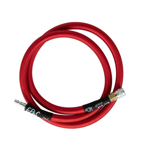asgbox.pl - Wąż HPA S&F Mk.III z oplotem 115 cm - Czerwony
