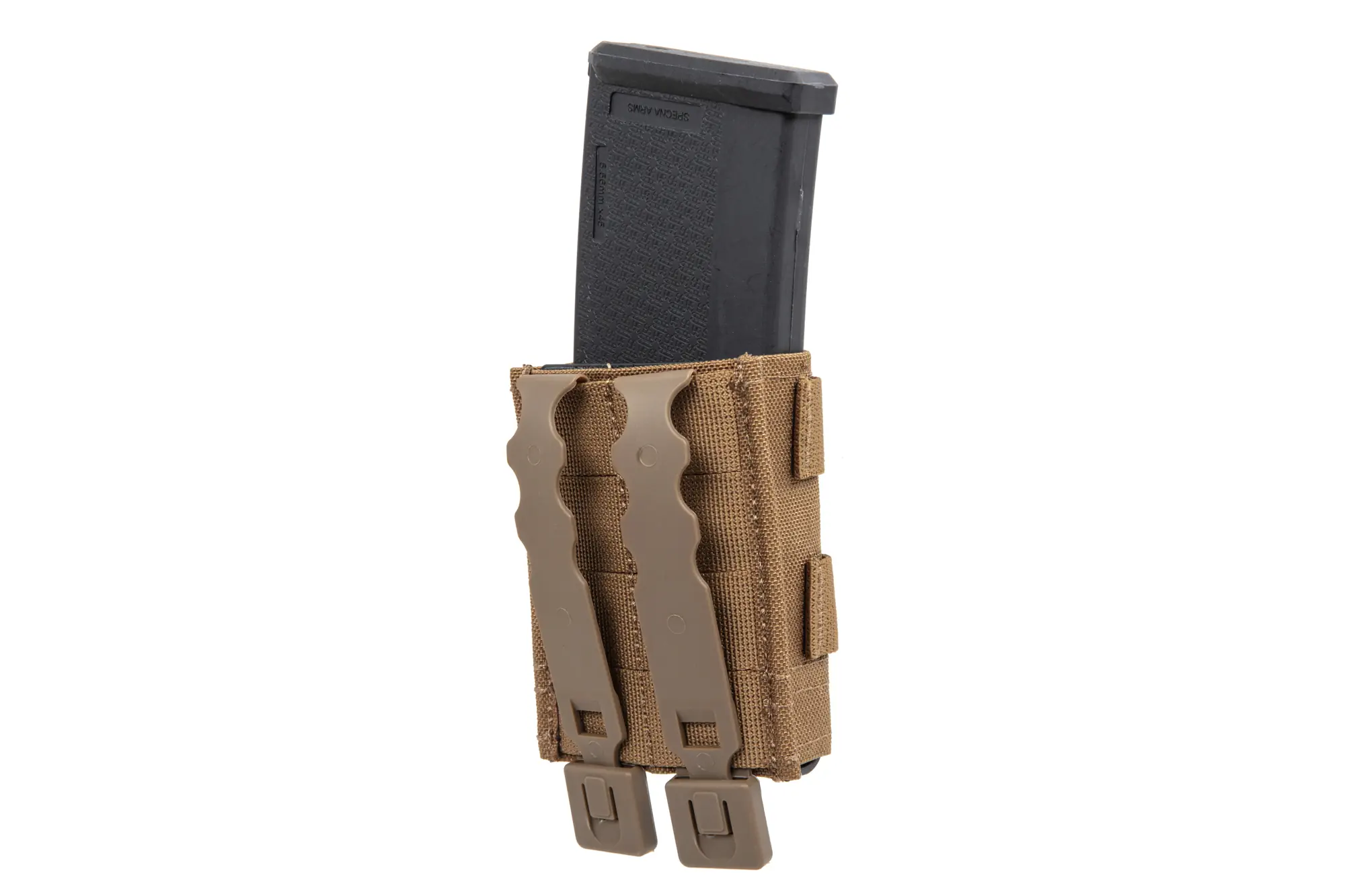 Pojedyncza ładownica na magazynek 5.56 mm Wosport Coyote Brown OD-G-WSP-19-039499-00 asgbox.pl asgbox.pl - Pojedyncza ładownica na magazynek 5.56 mm Wosport Coyote Brown