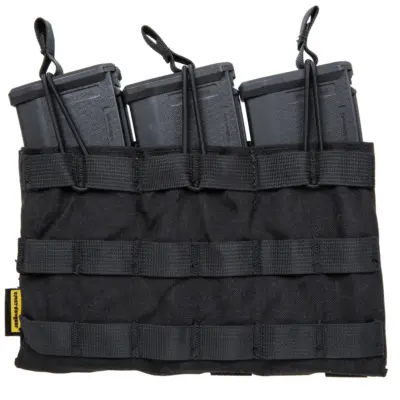 asgbox.pl - Potrójna ładownica typu Open na magazynki typu M4/M16 Emerson Gear Czarna
