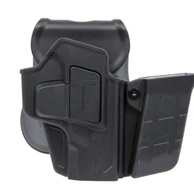 asgbox.pl - Zestaw kabura Cytac R-Defender Glock19 (praworęczna) + Ładownica Czarny