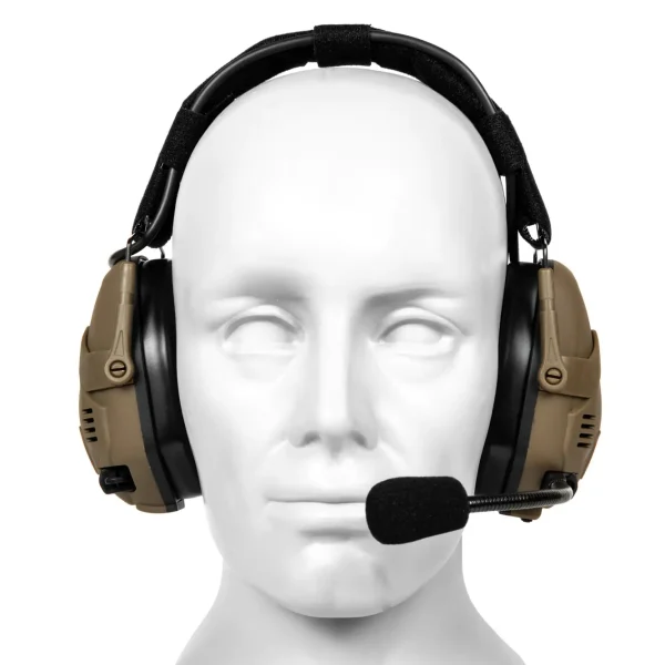 asgbox.pl - Taktyczne słuchawki aktywne Bluetooth HD-16 - Tan
