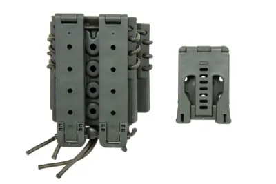 asgbox.pl - Ładownica na 2 magazynki 9mm i magazynek M4/M16 Wosport Urban Assault Quick Pull Oliwkowy