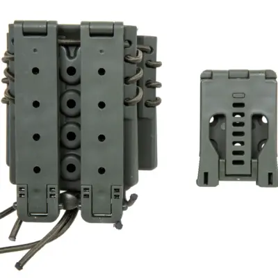 asgbox.pl - Ładownica na 2 magazynki 9mm i magazynek M4/M16 Wosport Urban Assault Quick Pull Oliwkowy