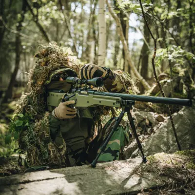 asgbox.pl - Replika karabinu snajperskiego Specna Arms SA-S14 EDGE™ z lunetą i dwójnogiem Oliwkowa