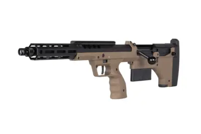 asgbox.pl - Replika karabinu snajperskiego Desert Tech SRS-A2/M2 Covert 16” (leworęczna)  FDE
