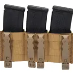 asgbox.pl - Potrójna otwarta ładownica na magazynki 7.62 mm Wosport Coyote Brown