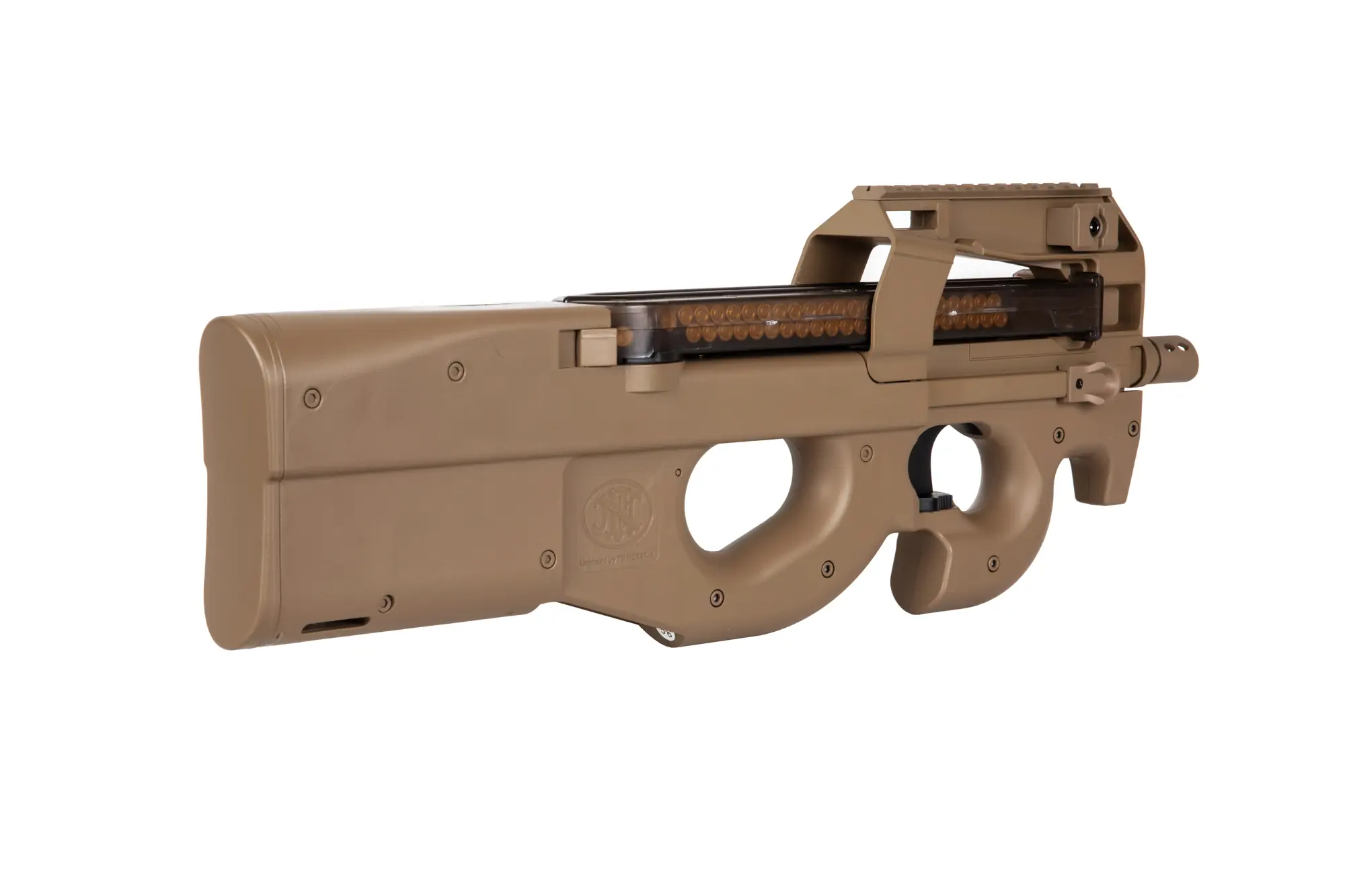 Pistolet maszynowy ASG Cybergun/ CYMA FN Herstal P90 (CM060) Tan (OUTLET) OUT-72-033571-00 asgbox.pl Pistolet maszynowy ASG Cybergun/ CYMA FN Herstal P90 (CM060) Tan (OUTLET) - obrazek 3