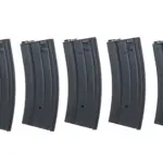 asgbox.pl - Zestaw 5 sztuk metalowych magazynków typu real-cap 30 kulek Specna Arms Czarny