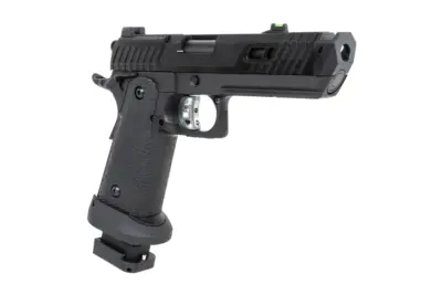 Pistolet ASG SRC Dark Viper DUAL POWER z magazynkiem green gas Czarny - obrazek 3