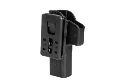 Kabura Release Button z klipsem na pas do pistoletów Glock 17 - Czarna - obrazek 2