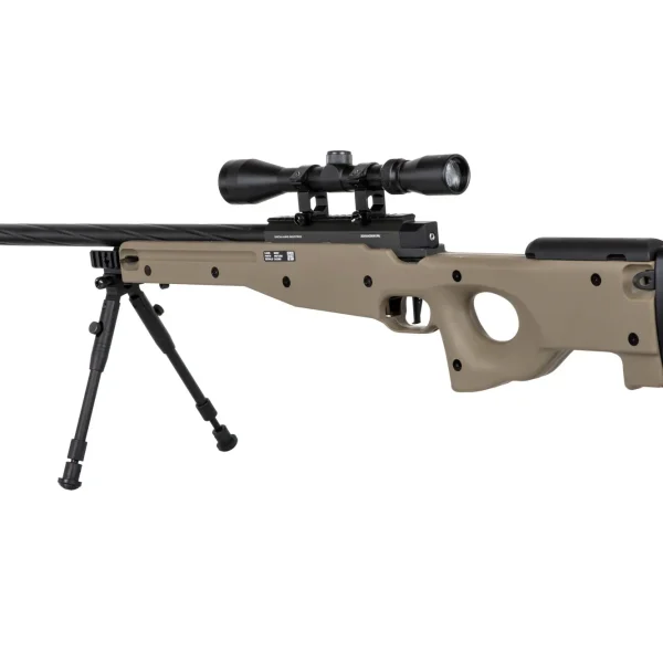 asgbox.pl - Replika karabinu snajperskiego Specna Arms SA-S11 EDGE™ z lunetą i dwójnogiem Tan