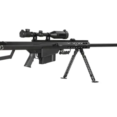 Replika karabinu wyborowego Barrett® M107 z dwójnogiem i lunetą (OUTLET) OUT-72-038373-00 asgbox.pl Replika karabinu wyborowego Barrett® M107 z dwójnogiem i lunetą (OUTLET) OUT-72-038373-00 asgbox.pl