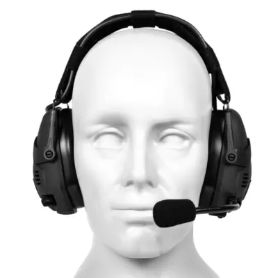 asgbox.pl - Taktyczne słuchawki aktywne Bluetooth HD-16  - Czarne