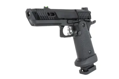 Pistolet ASG SRC Dark Viper DUAL POWER z walizką transportową i magazynkiem green gas Czarny - obrazek 3