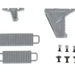 asgbox.pl - Chwyt przedni JJ Airsoft JA-1392 typu Hand Stop na Keymod/M-LOK Szary