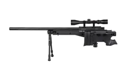 Replika karabinu snajperskiego Specna Arms SA-S14 EDGE™ z lunetą i dwójnogiem Czarna - obrazek 3
