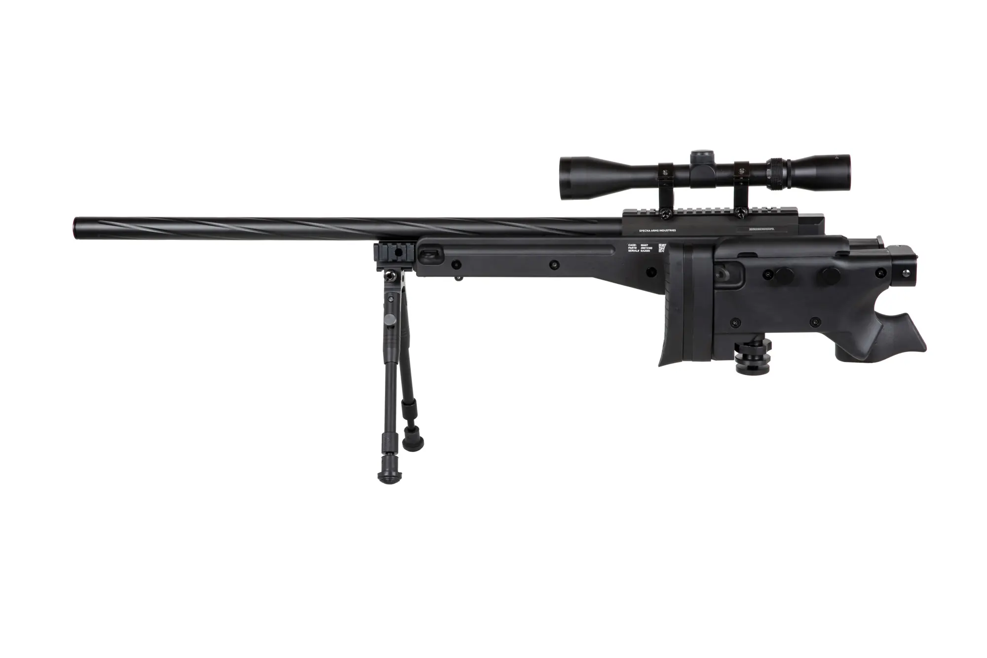 Replika karabinu snajperskiego Specna Arms SA-S14 EDGE™ z lunetą i dwójnogiem Czarna OD-G-SPE-03-039591-00 asgbox.pl Replika karabinu snajperskiego Specna Arms SA-S14 EDGE™ z lunetą i dwójnogiem Czarna - obrazek 3
