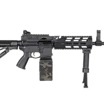 Karabin maszynowy G&G ASG CM16 LMG Stealth Czarny (OUTLET) OUT-72-042711-00 asgbox.pl Karabin maszynowy G&G ASG CM16 LMG Stealth Czarny (OUTLET) OUT-72-042711-00 asgbox.pl