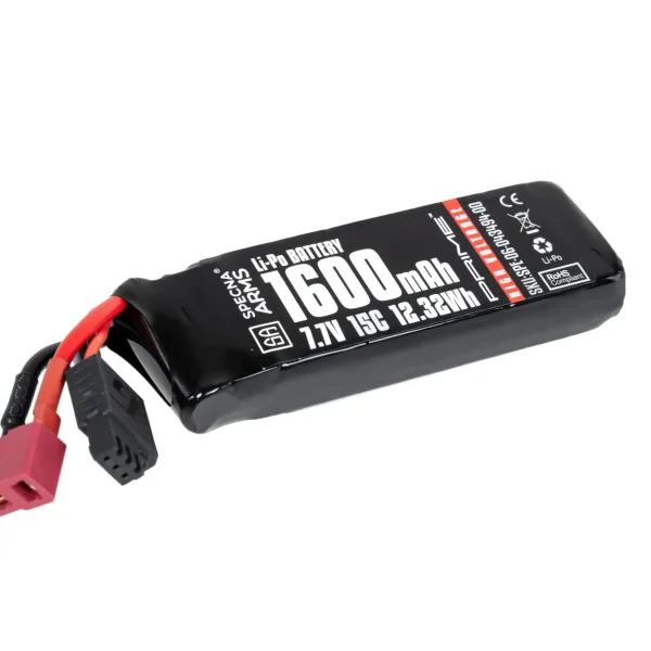 asgbox.pl - Akumulator Li-Po Specna Arms x Gens Ace 1600 mAh 15C 7.7 V High Voltage T-Deans G-Tech
