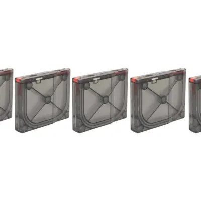 asgbox.pl - Zestaw 5 polimerowych magazynków 25 kulek do replik SRS - Smoke