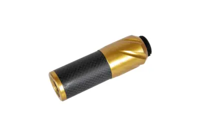 Karbonowy tłumik dźwięku DSL2 36x100mm - Złoty - obrazek 2