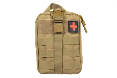 asgbox.pl - Apteczka zrywana Molle z naszywką Medyk GFC Tactical Tan