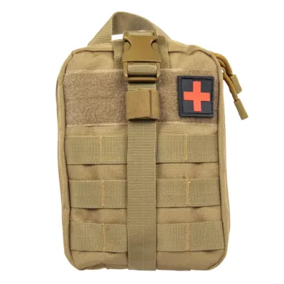 asgbox.pl - Apteczka zrywana Molle z naszywką Medyk GFC Tactical Tan