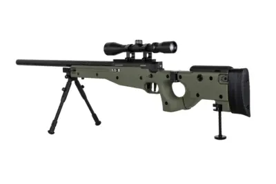 Replika karabinu snajperskiego Specna Arms SA-S14 EDGE™ z lunetą i dwójnogiem Oliwkowa - obrazek 3