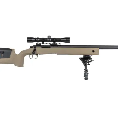 Alternative view of Karabin wyborowy ASG Specna Arms SA-S02 CORE™ High Velocity z lunetą i dwójnogiem Upgraded Tan