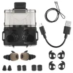 Aktywne douszne ochronniki słuchu Wosport HD-30 Bluetooth Tan - obrazek 4