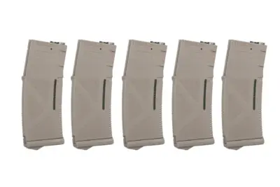 asgbox.pl - Magazynek Mid-Cap 130/ 30 kulek Arcturus EMM M4/M16 Variable-Cap do replik M4/M16 Flat Dark Earth (5 pack)