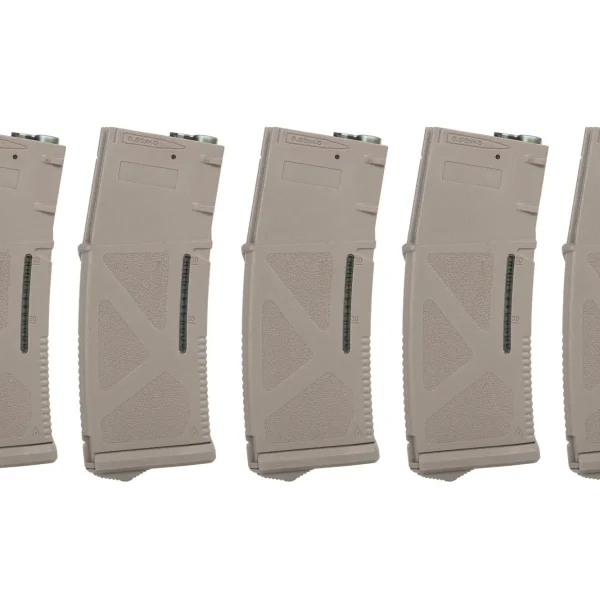asgbox.pl - Magazynek Mid-Cap 130/ 30 kulek Arcturus EMM M4/M16 Variable-Cap do replik M4/M16 Flat Dark Earth (5 pack)
