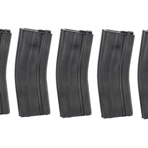 asgbox.pl - Zestaw 5 magazynków Hi-Cap 350 kulek Arcturus EMM M4/M16 Metal Wheel (QPQ) Czarny