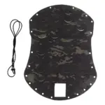 Uniwersalne maskowanie na hełm Wosport Laser Cut Cover MC Black - obrazek 3