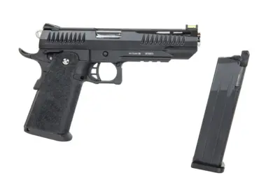 Pistolet ASG Modify Trinity Hi-Capa 5.1 (Nylonowy zamek) Green Gas Czarny - obrazek 2